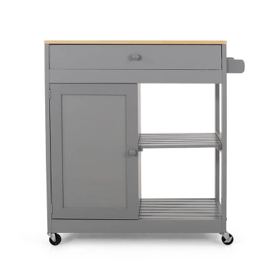 Telfair Kitchen Cart With Wheels - Christopher Knight Home - Image 12