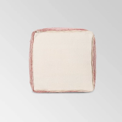 Deja Boho Yarn Pouf Red - Christopher Knight Home - Image 4