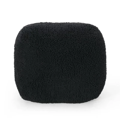 Moloney Modern Microfiber Chenille Round Pouf - Christopher Knight Home - Image 9