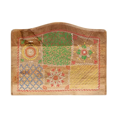 Ailey Handcrafted Boho Mango Wood 3 Drawer Nightstand Natural - Christopher Knight Home - Image 6