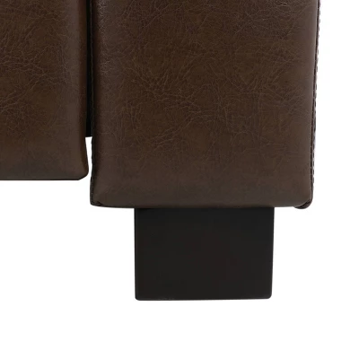 Craigue Contemporary Tufted Faux Leather Pushback Recliner - Christopher Knight Home - Image 7