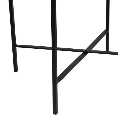 Tift Handcrafted Modern Industrial Mango Wood Folding Tray Top Side Table Natural/Black - Christopher Knight Home - Image 3