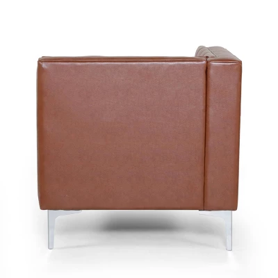 Tignall Contemporary Tufted One Armed Chaise Lounge - Christopher Knight Home - Image 5