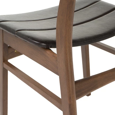 5pc Anise Dining Set Natural Walnut/Dark Brown - Christopher Knight Home - Image 3