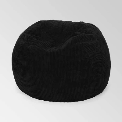 Kenli 3' Modern Corduroy Beanbag - Christopher Knight Home - Image 4